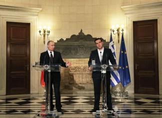 Владимир Путин совершает официальный визит в Грецию Владимир Путин встретился с Алексисом Ципрасом