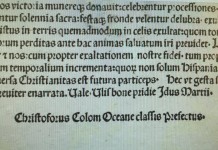 США вернули Италии письмо Колумба фрагмент письма Христофора Колумба
