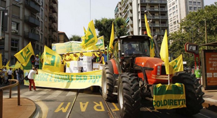 итальянские фермеры против продления антироссийских санкций