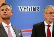 В Австрии состоятся повторные выборы президента Президентские кандидаты во время теледебатов. Апрель 2016 года