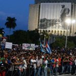 В Гаване прошли траурные мероприятия в честь Фиделя Кастро траурный митинг гавана