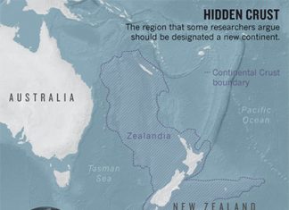 Геологи открыли восьмой континент Земли Местоположение Зеландии