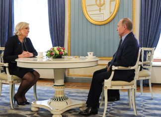 Путин встретился с Марин Ле Пен в Кремле путин и марин ле пен
