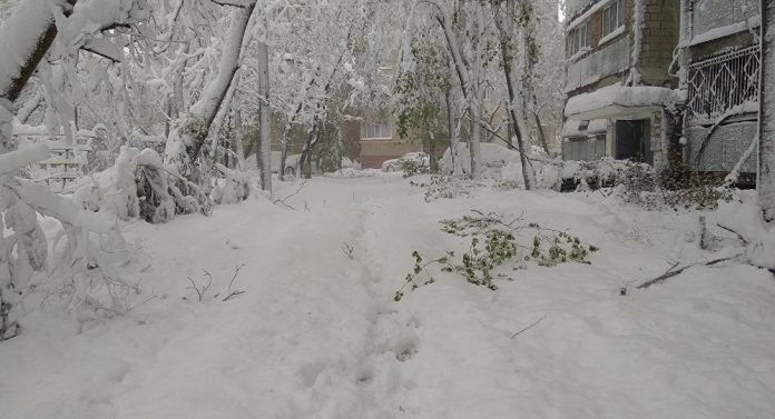 снегопад молдова
