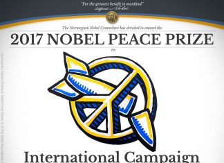 Нобелевскую премию мира получила кампания по борьбе с ядерным оружием ICAN