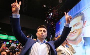 Владимир Зеленский побеждает на выборах президента Украины