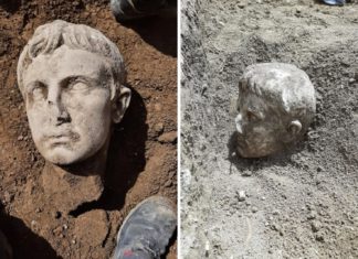 В Италии археологи обнаружили мраморную голову первого императора Рима