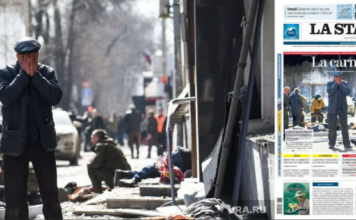 Итальянская La Stampa выдала фото ракетного удара “Точкой У” по Донецку за обстрел Киева