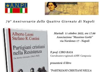 Napoli-L’Associazione Gorki presenta il libro “Partigiani cristiani nella Resistenza”