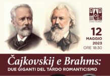 Pëtr Čajkovskij e Johannes Brahms nella Casa Russa a Roma