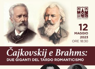 Pëtr Čajkovskij e Johannes Brahms nella Casa Russa a Roma