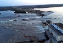 Разрушение плотины Каховской ГЭС и затопление территорий. Главное
