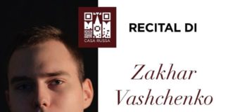 Il 17 novembre 2023 la Casa Russa a Roma ospita il recital del pianista Zakhar Vashchenko