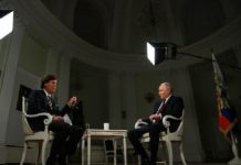 Интервью президента РФ Владимира Путина журналисту Такеру Карлсону. Основные цитаты