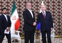 Путин встретился в Ашхабаде с Президентом Ирана Масудом Пезешкианом