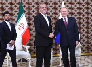 Путин встретился в Ашхабаде с Президентом Ирана Масудом Пезешкианом