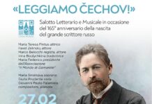 Salotto Letterario e Musicale in occasione del 165° anniversario della nascita del grande scrittore russo