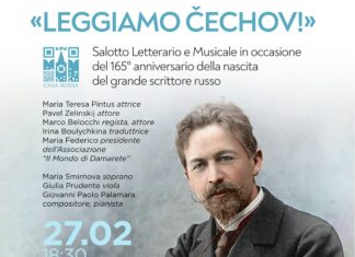 Salotto Letterario e Musicale in occasione del 165° anniversario della nascita del grande scrittore russo