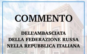 Commento dell’Ambasciata della Federazione Russa nella Repubblica Italiana