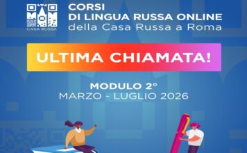 9 marzo 2026 ripartono i corsi ONLINE di lingua russa