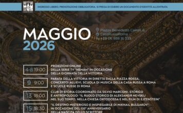 Casa Russa a Roma: eventi di Maggio 2026